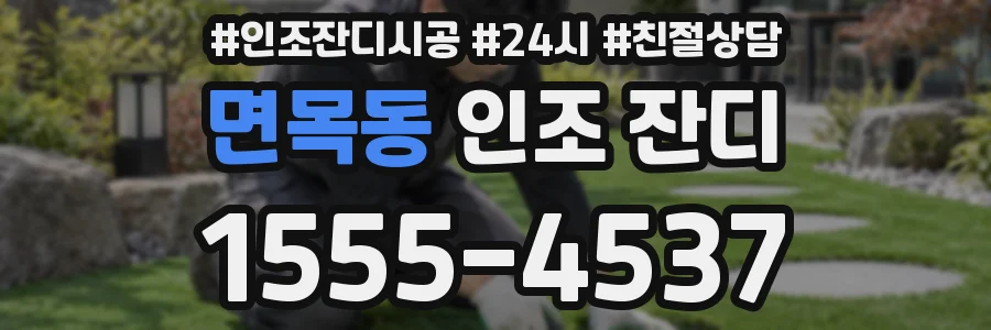 면목동 인조 잔디