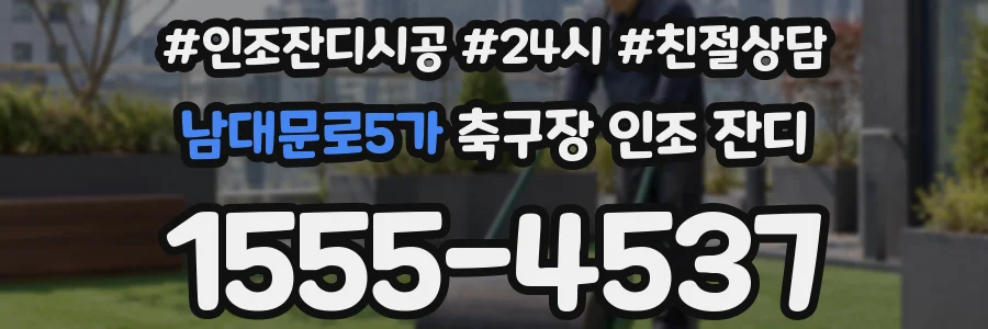 남대문로5가 축구장 인조 잔디