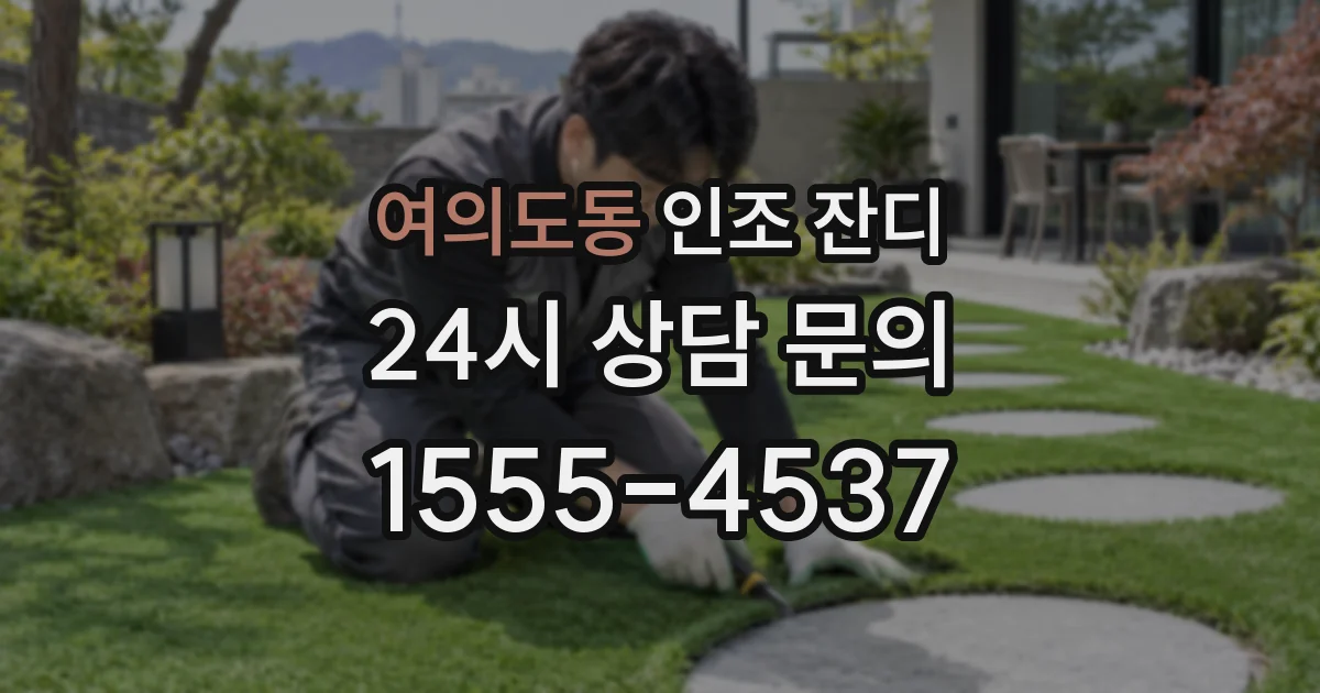 여의도동 인조 잔디