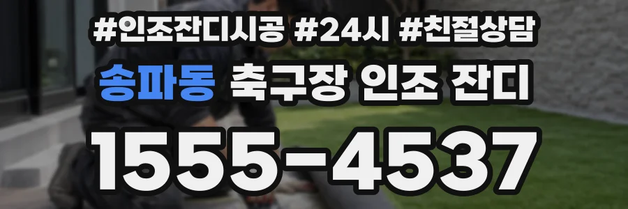 송파동 축구장 인조 잔디