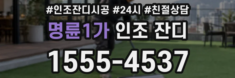명륜1가 인조 잔디