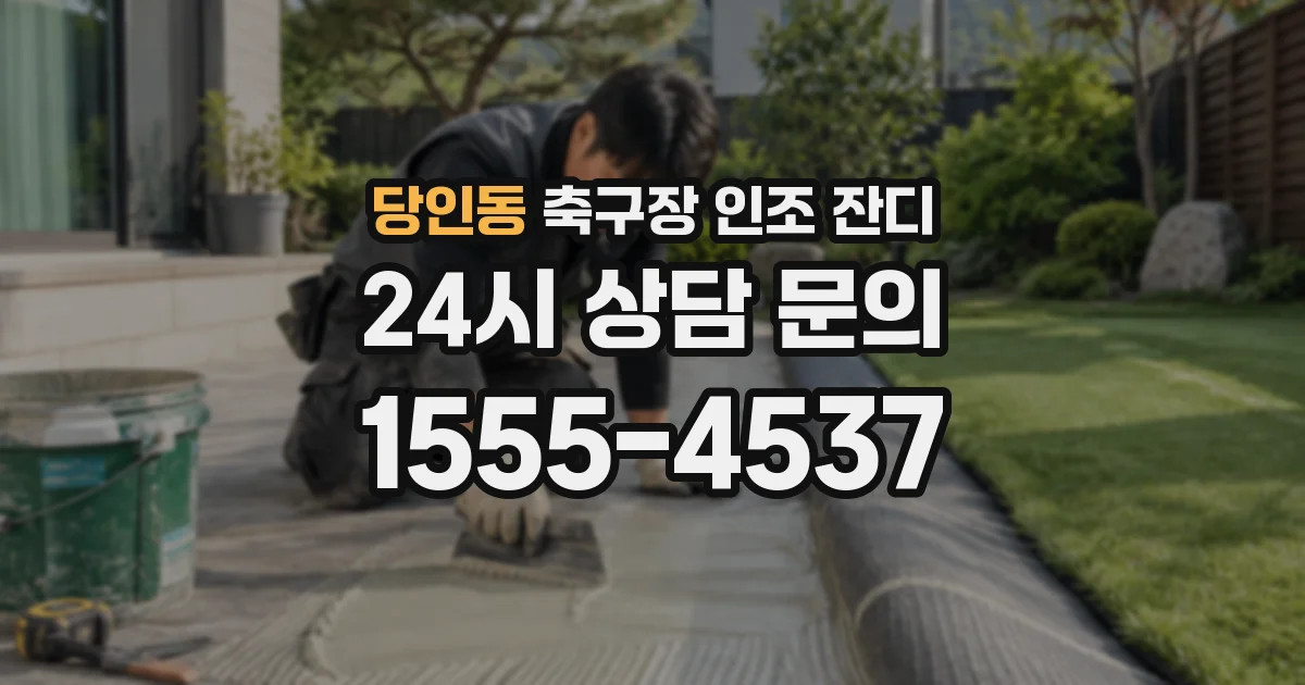 당인동 축구장 인조 잔디