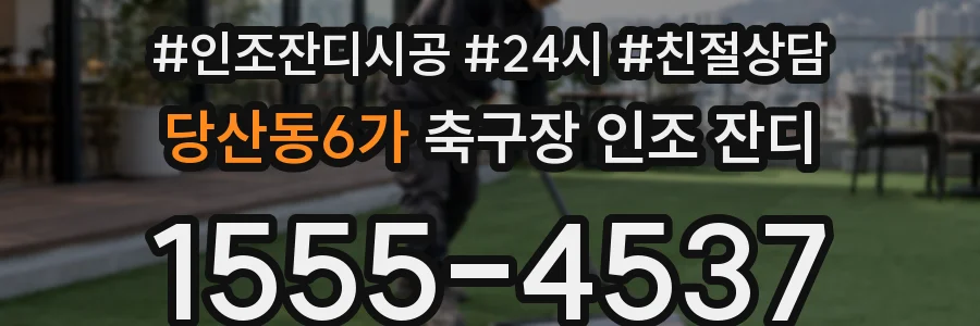 당산동6가 축구장 인조 잔디