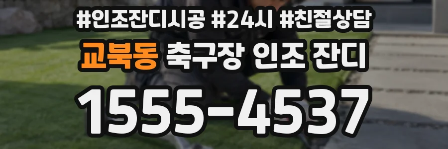 교북동 축구장 인조 잔디
