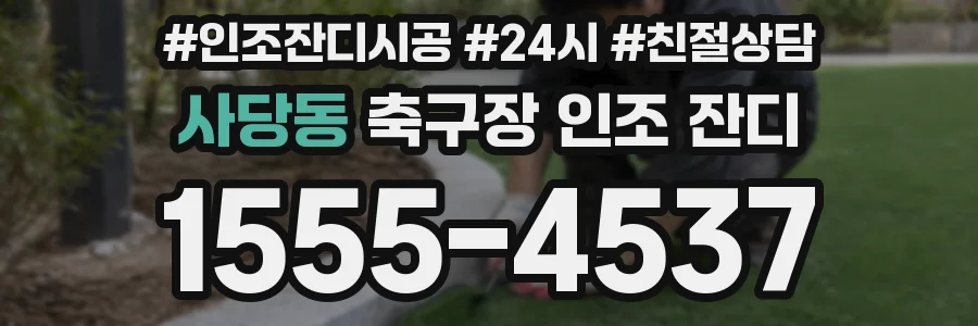사당동 축구장 인조 잔디