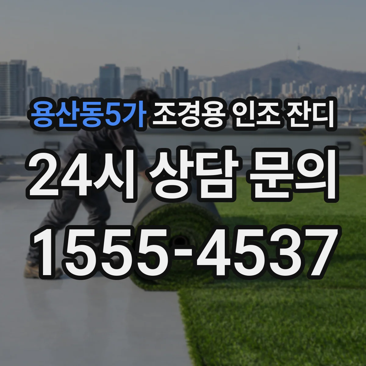 용산동5가 조경용 인조 잔디