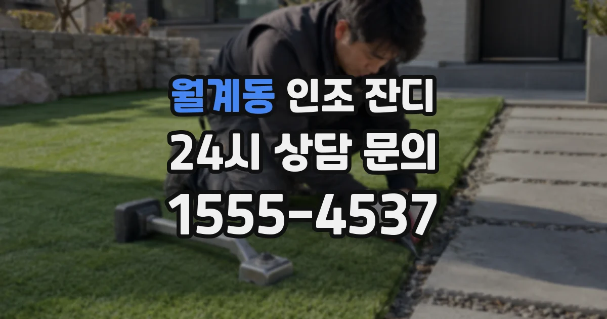 월계동 인조 잔디