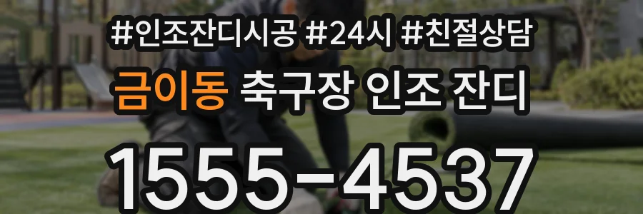 금이동 축구장 인조 잔디