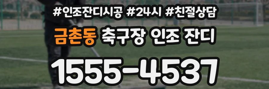 금촌동 축구장 인조 잔디