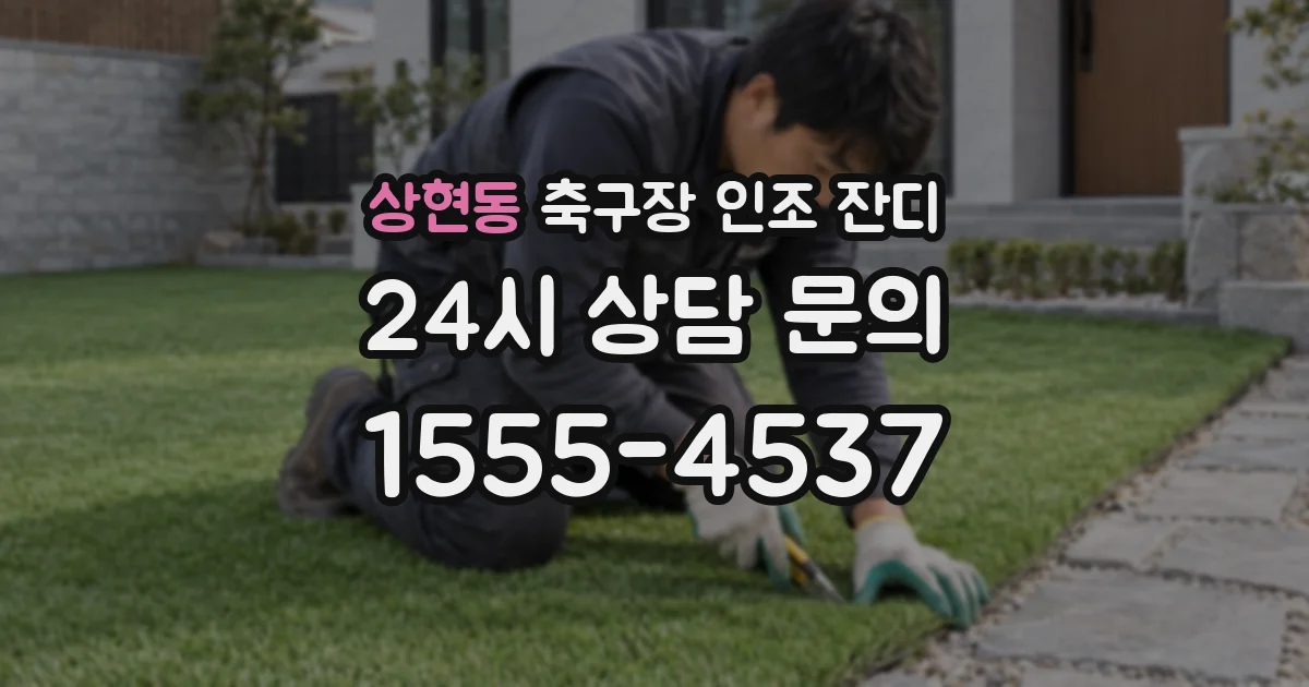 상현동 축구장 인조 잔디