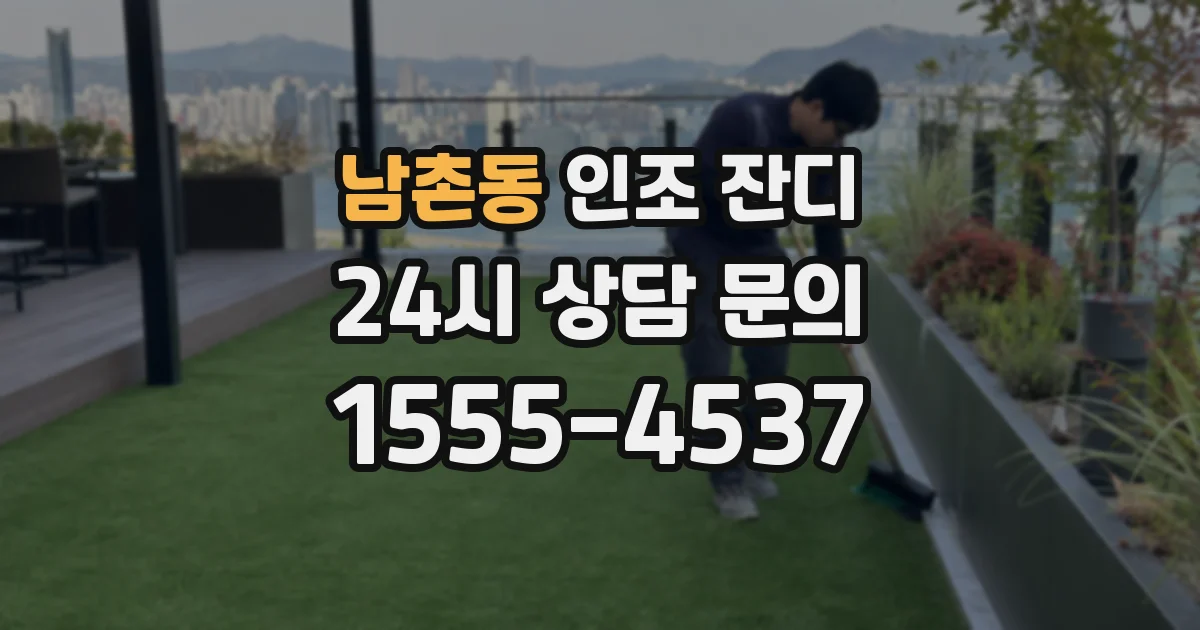 남촌동 인조 잔디