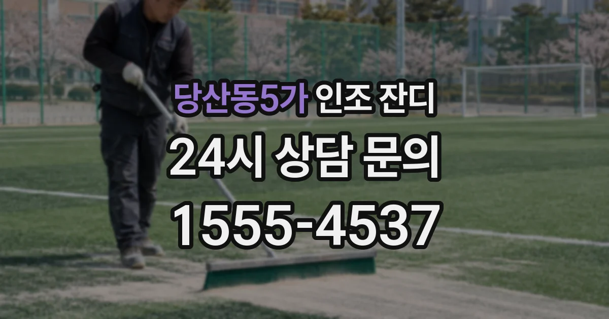당산동5가 인조 잔디