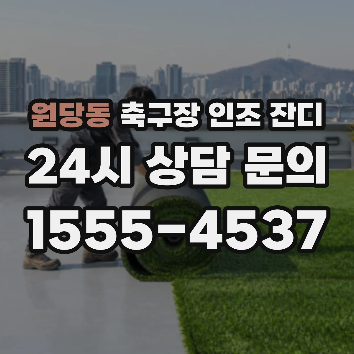 원당동 축구장 인조 잔디