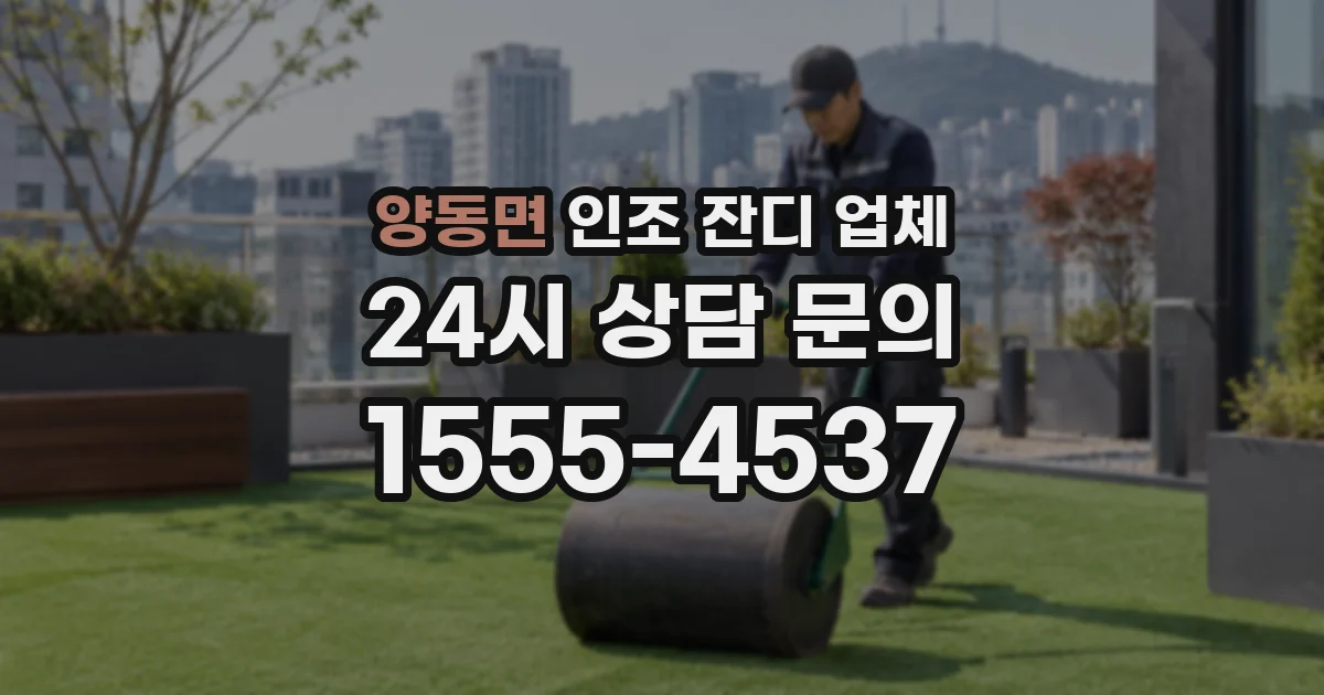 양동면 인조 잔디 업체