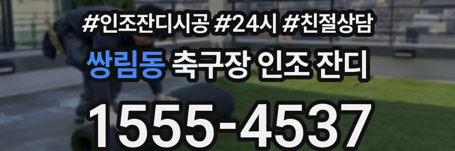 쌍림동 축구장 인조 잔디