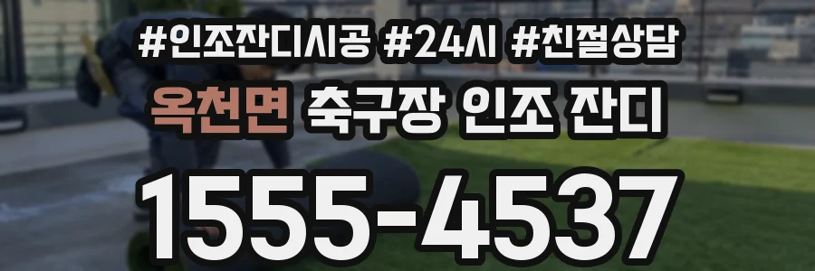 옥천면 축구장 인조 잔디