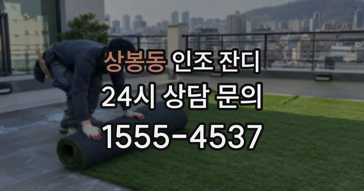 상봉동 인조 잔디