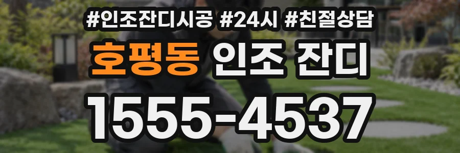 호평동 인조 잔디