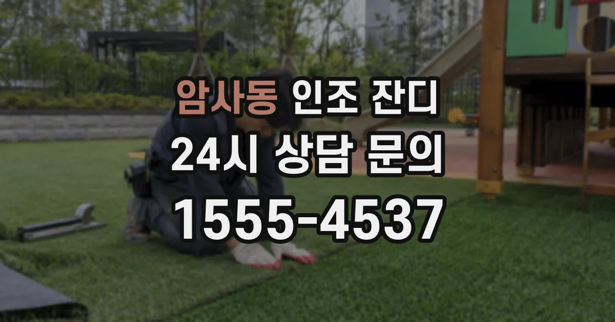 암사동 인조 잔디