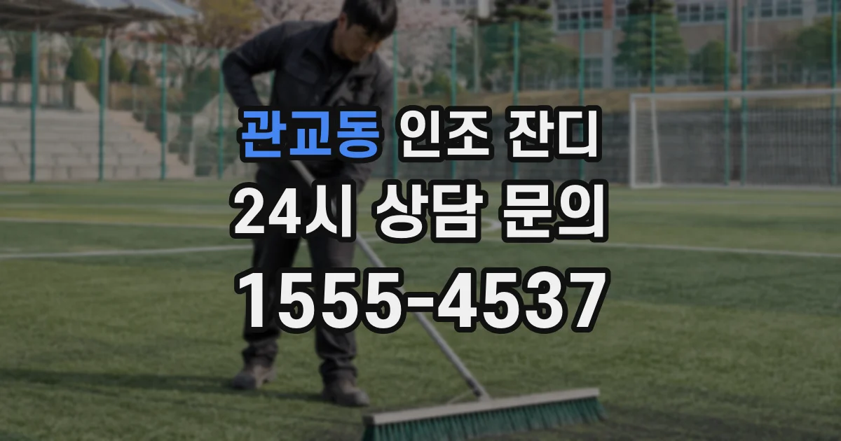 관교동 인조 잔디