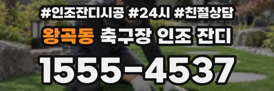 왕곡동 축구장 인조 잔디