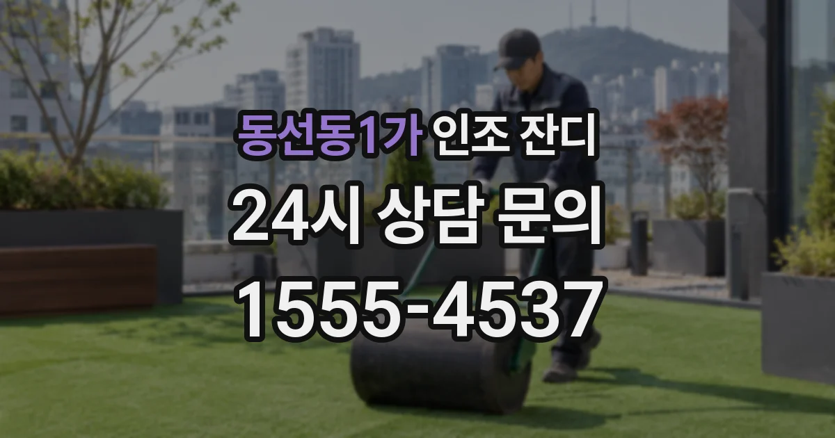 동선동1가 인조 잔디