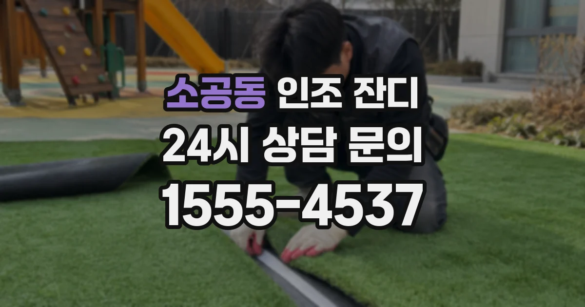 소공동 인조 잔디