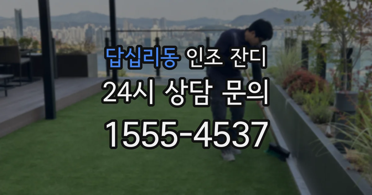 답십리동 인조 잔디