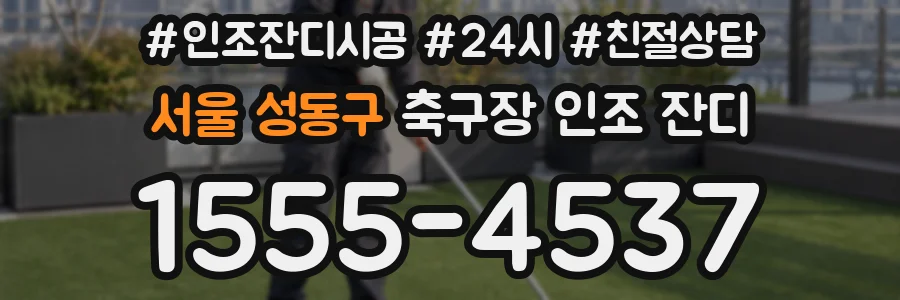 서울 성동구 축구장 인조 잔디