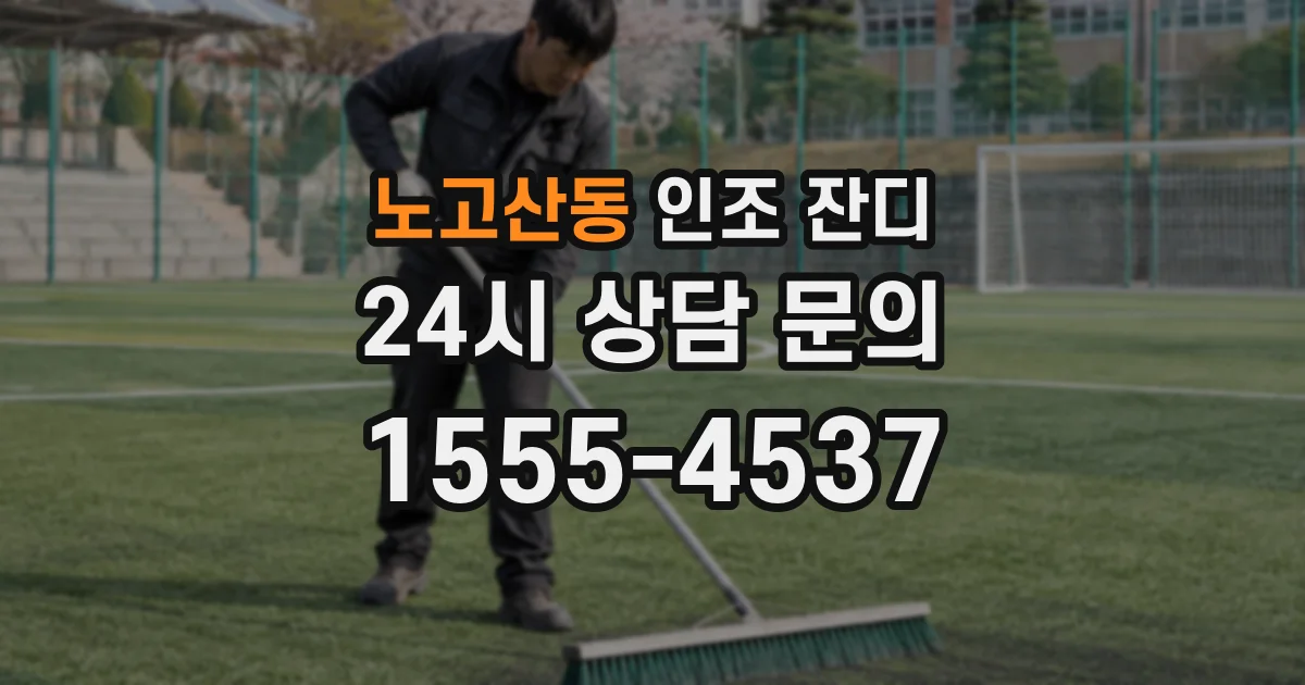 노고산동 인조 잔디