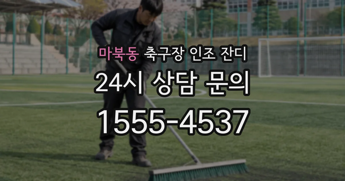 마북동 축구장 인조 잔디