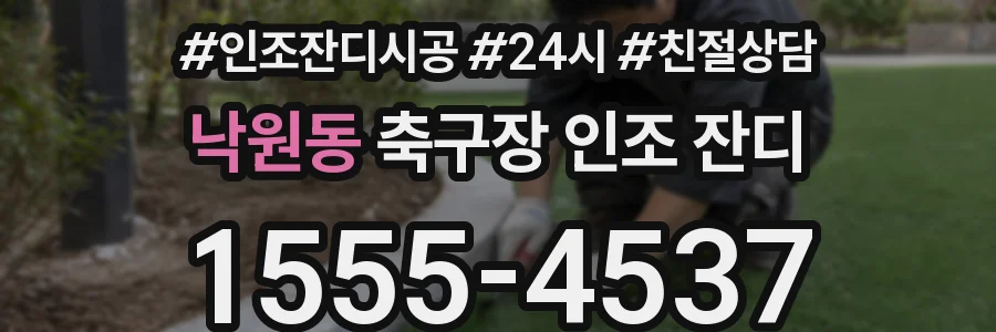 낙원동 축구장 인조 잔디
