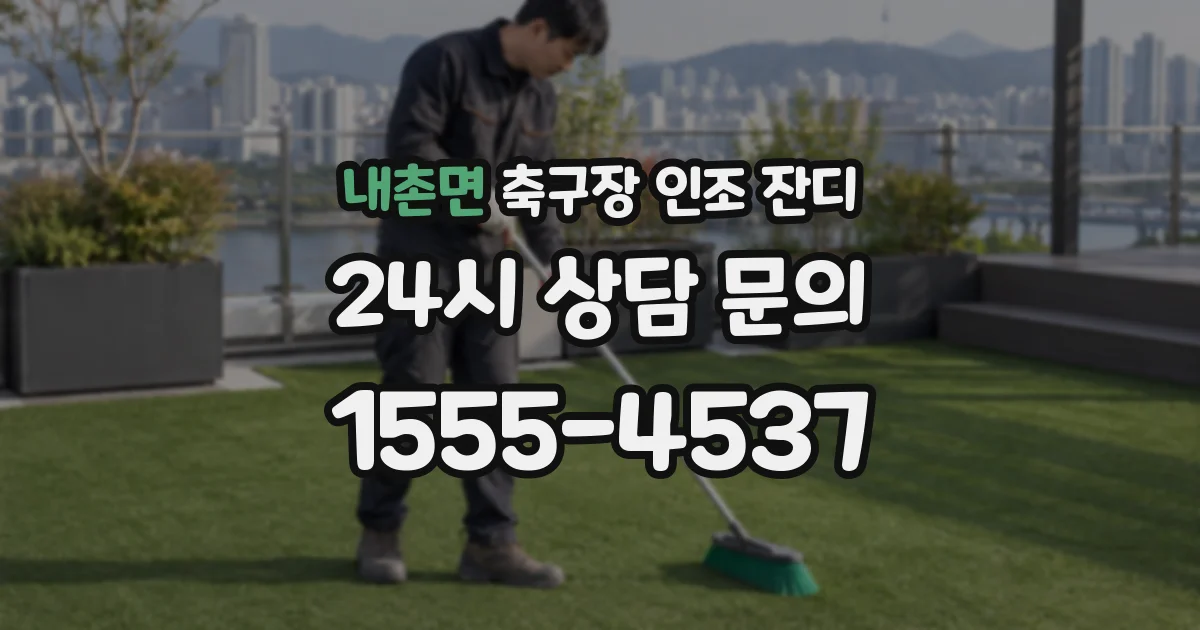 내촌면 축구장 인조 잔디