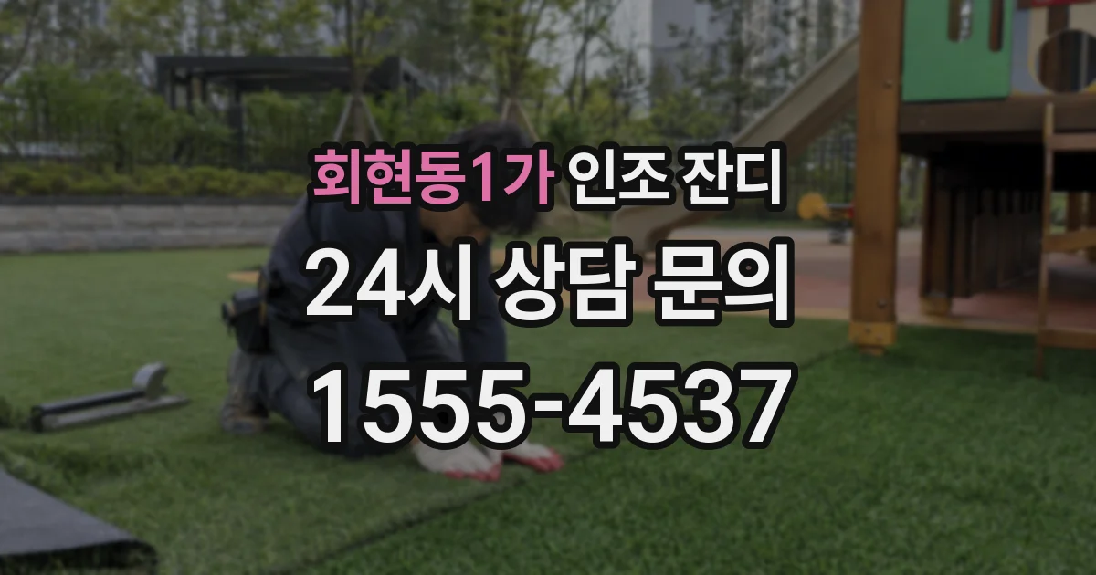 회현동1가 인조 잔디