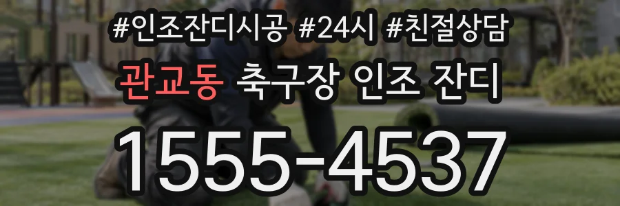 관교동 축구장 인조 잔디