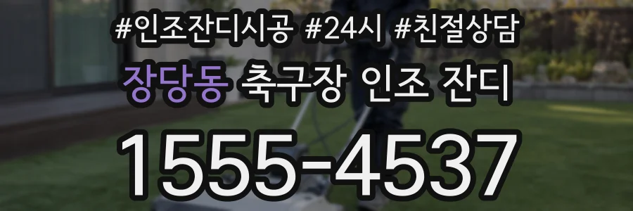 장당동 축구장 인조 잔디