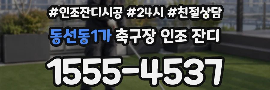 동선동1가 축구장 인조 잔디