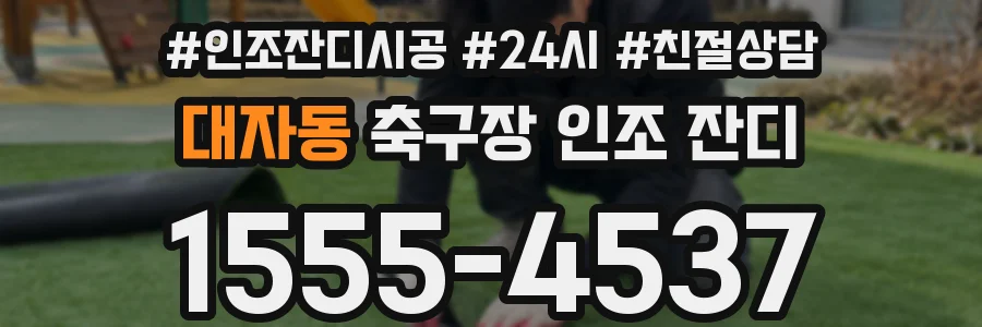 대자동 축구장 인조 잔디