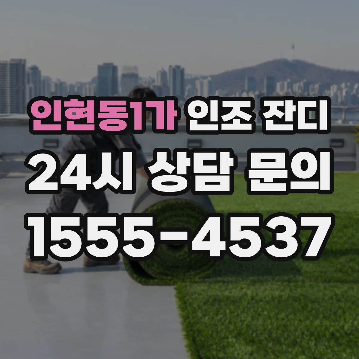 인현동1가 인조 잔디