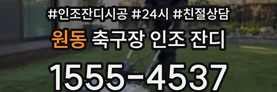 원동 축구장 인조 잔디