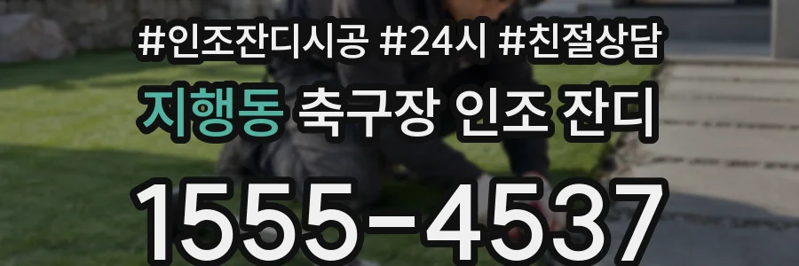 지행동 축구장 인조 잔디