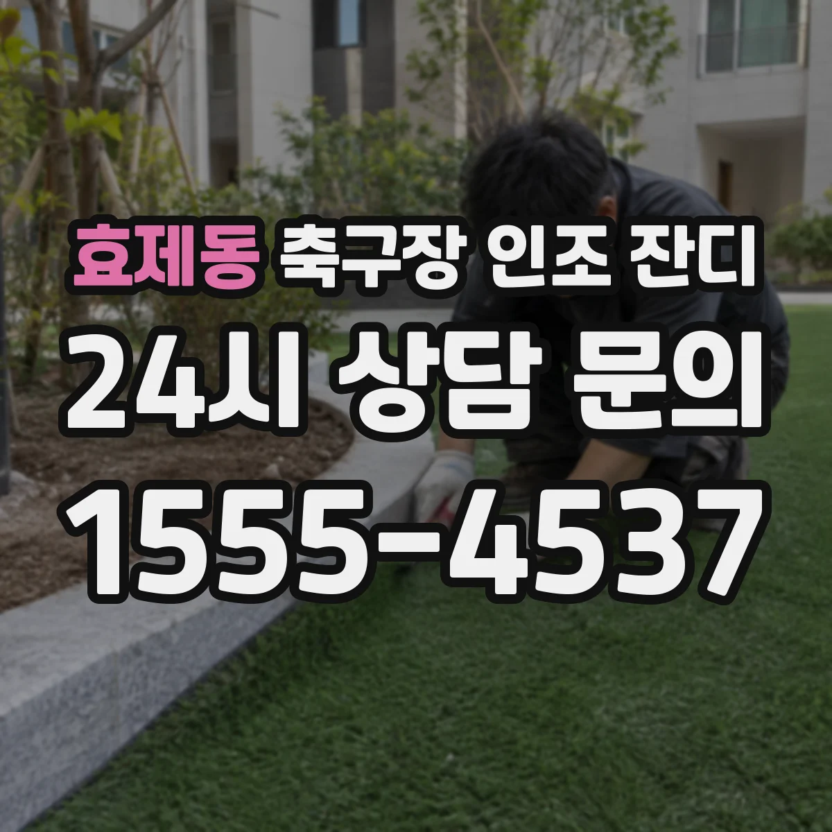 효제동 축구장 인조 잔디