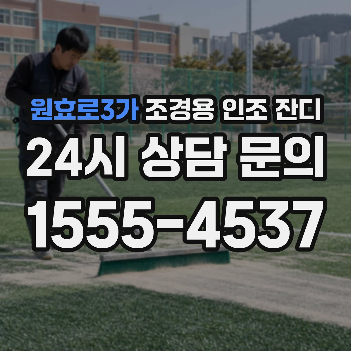 원효로3가 조경용 인조 잔디