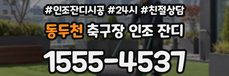 동두천 축구장 인조 잔디