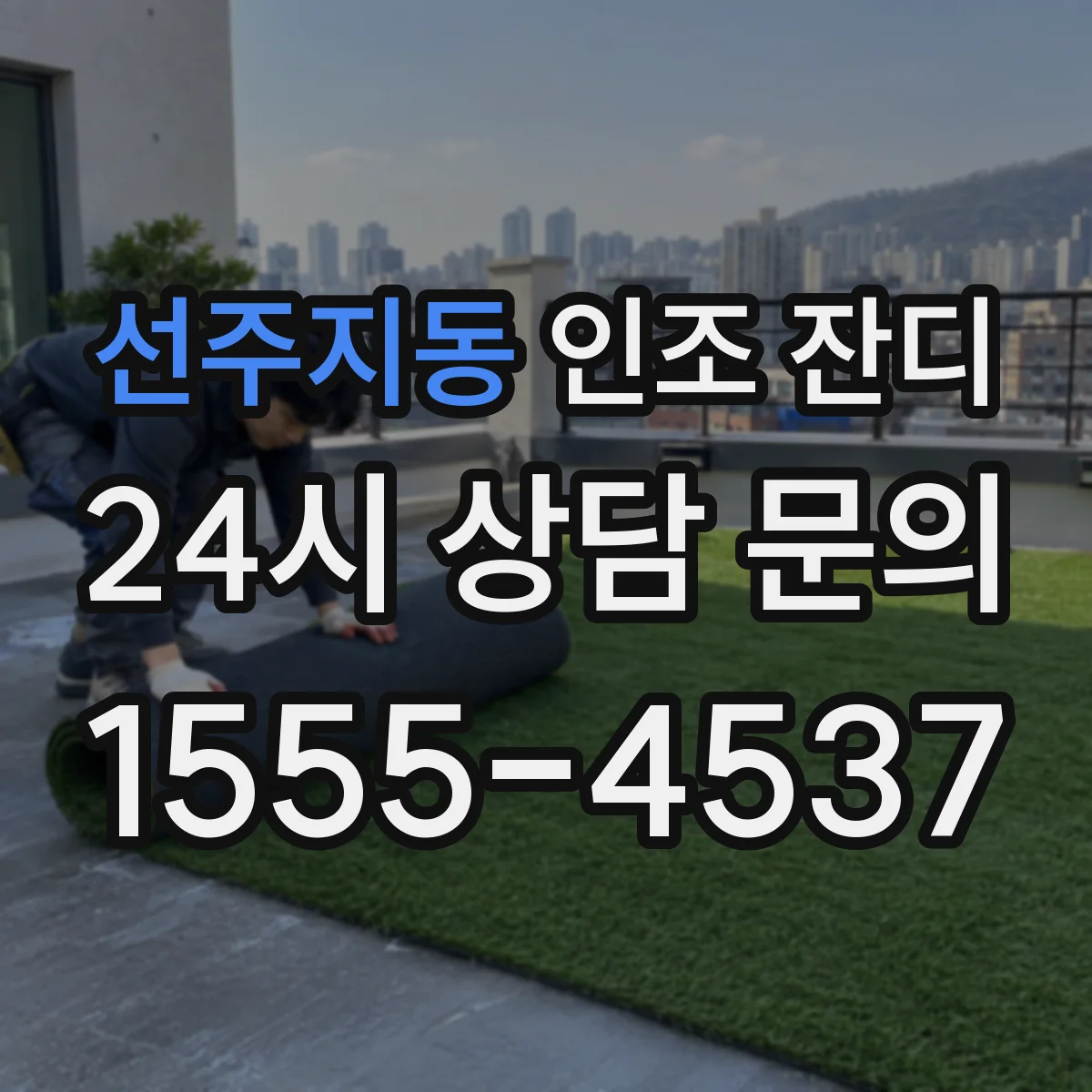 선주지동 인조 잔디
