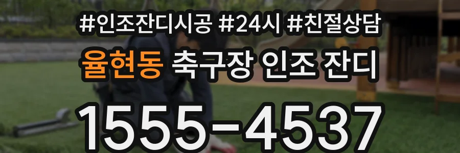 율현동 축구장 인조 잔디