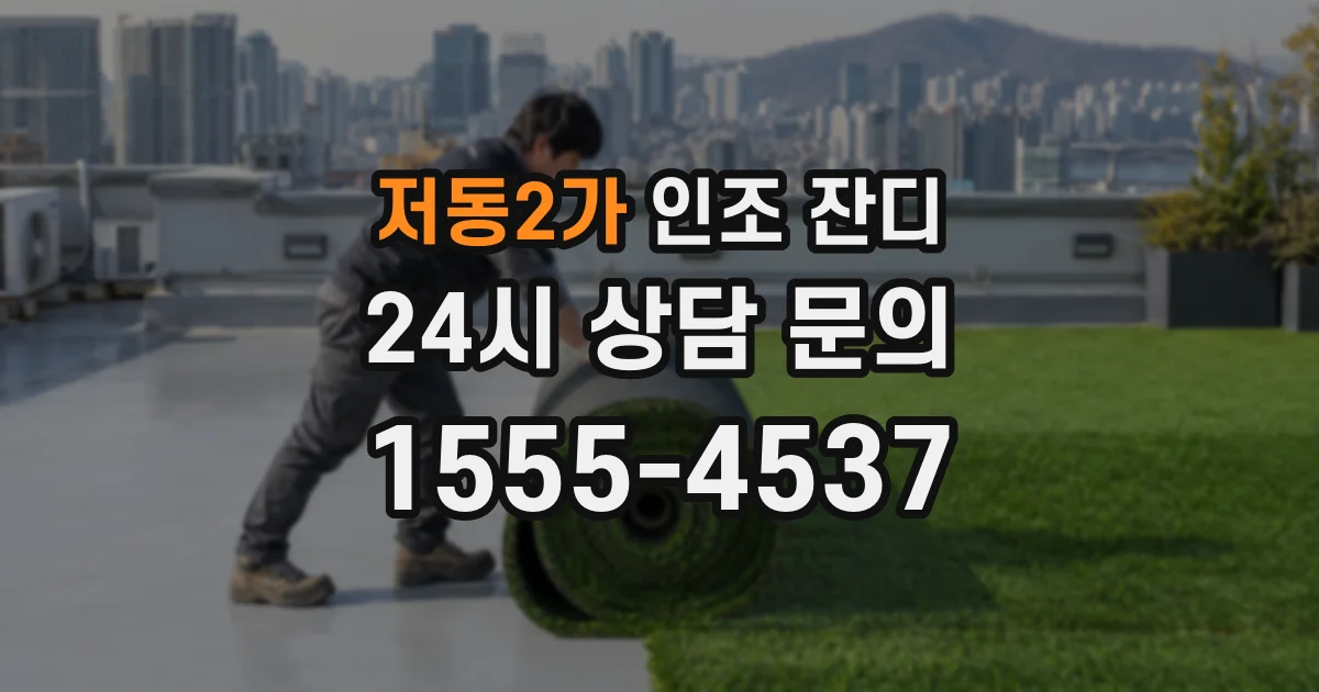저동2가 인조 잔디