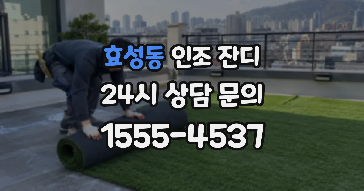 효성동 인조 잔디