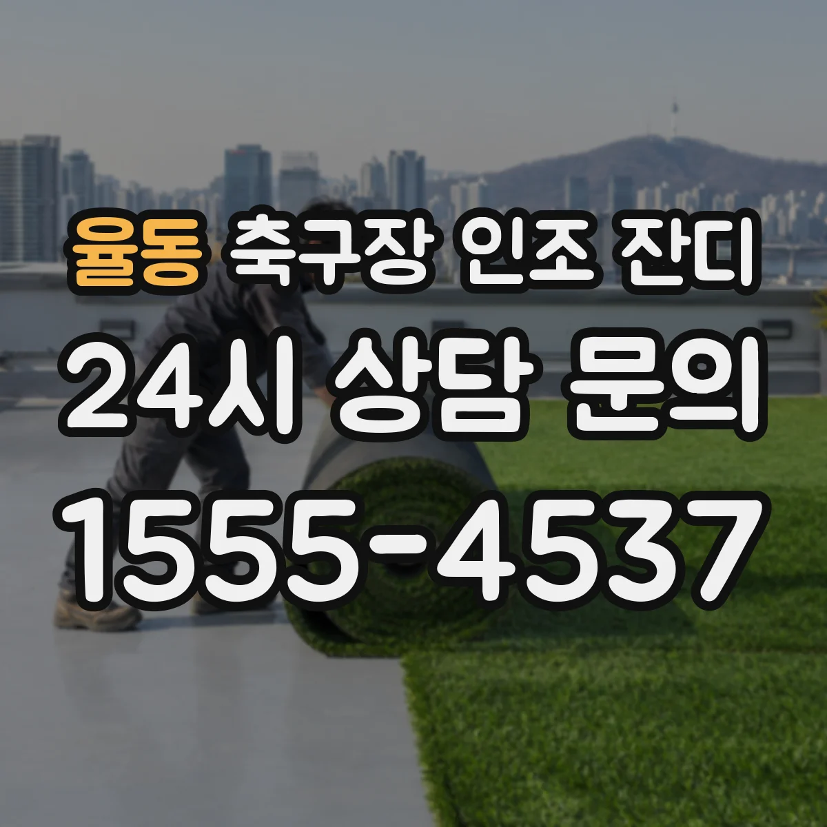 율동 축구장 인조 잔디