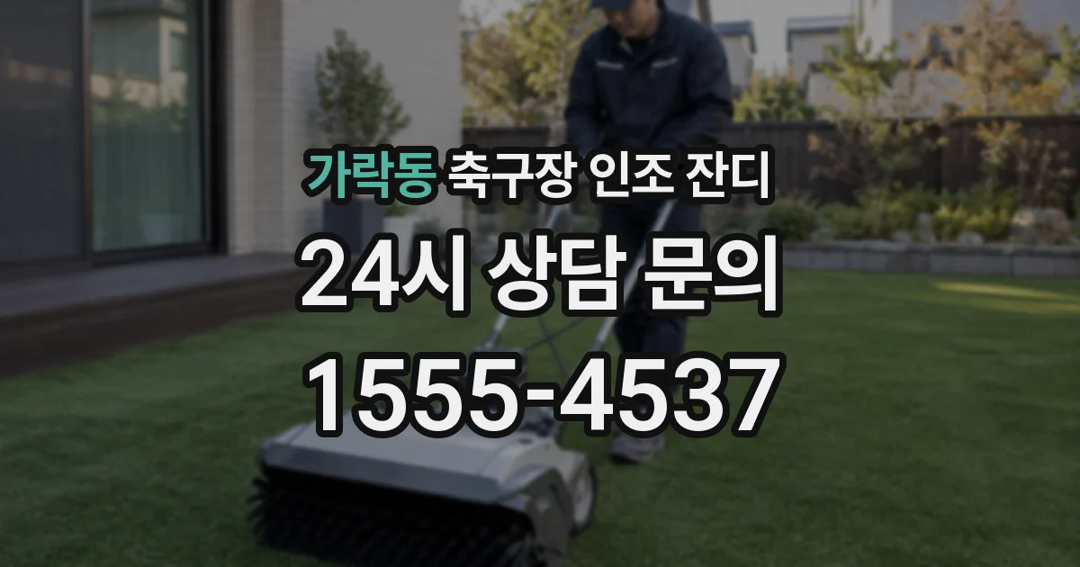 가락동 축구장 인조 잔디